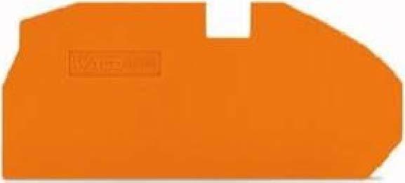 Actual product image Wago topJob-S end plate 2016-7692 orange 2016-7692