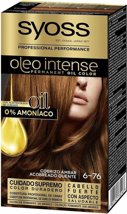 OLIO INTENSE ink sin amoniaco #6.76-cobrizo ambar 5 pz (Ambra ramata)