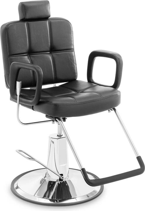 Physa Friseurstuhl Friseursessel Kopf- und Fussstütze 52 - 64 cm 150 kg schwarz