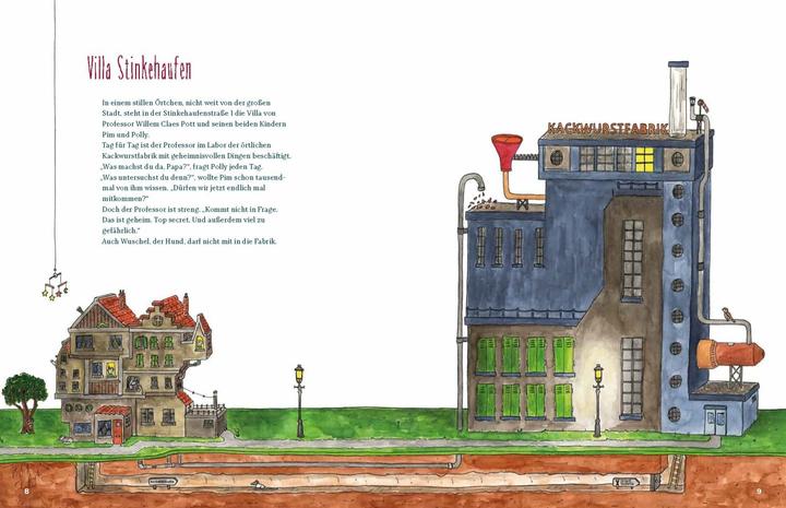 Productafbeelding Die Kackwurstfabrik (Duits, Annemarie van den Brink, Tjarko van der Pol, Marja Baseler, Meike Blatnik, 2018)