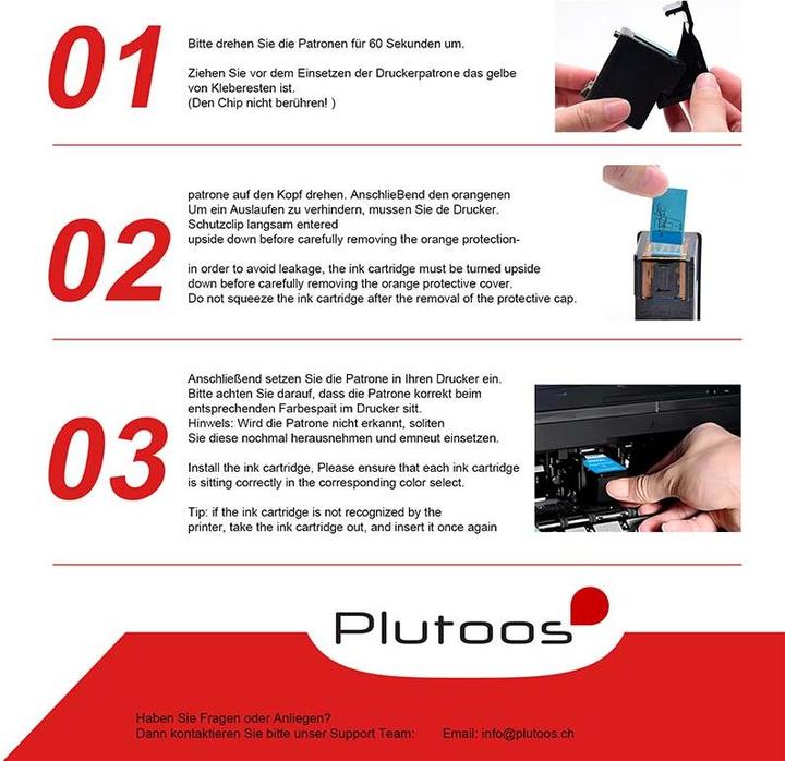 Image du produit Plutoos HP 300 XL HP 300 XL Cartouches XXL compatibles, jeu de 2 BK+CL (CF, CL)