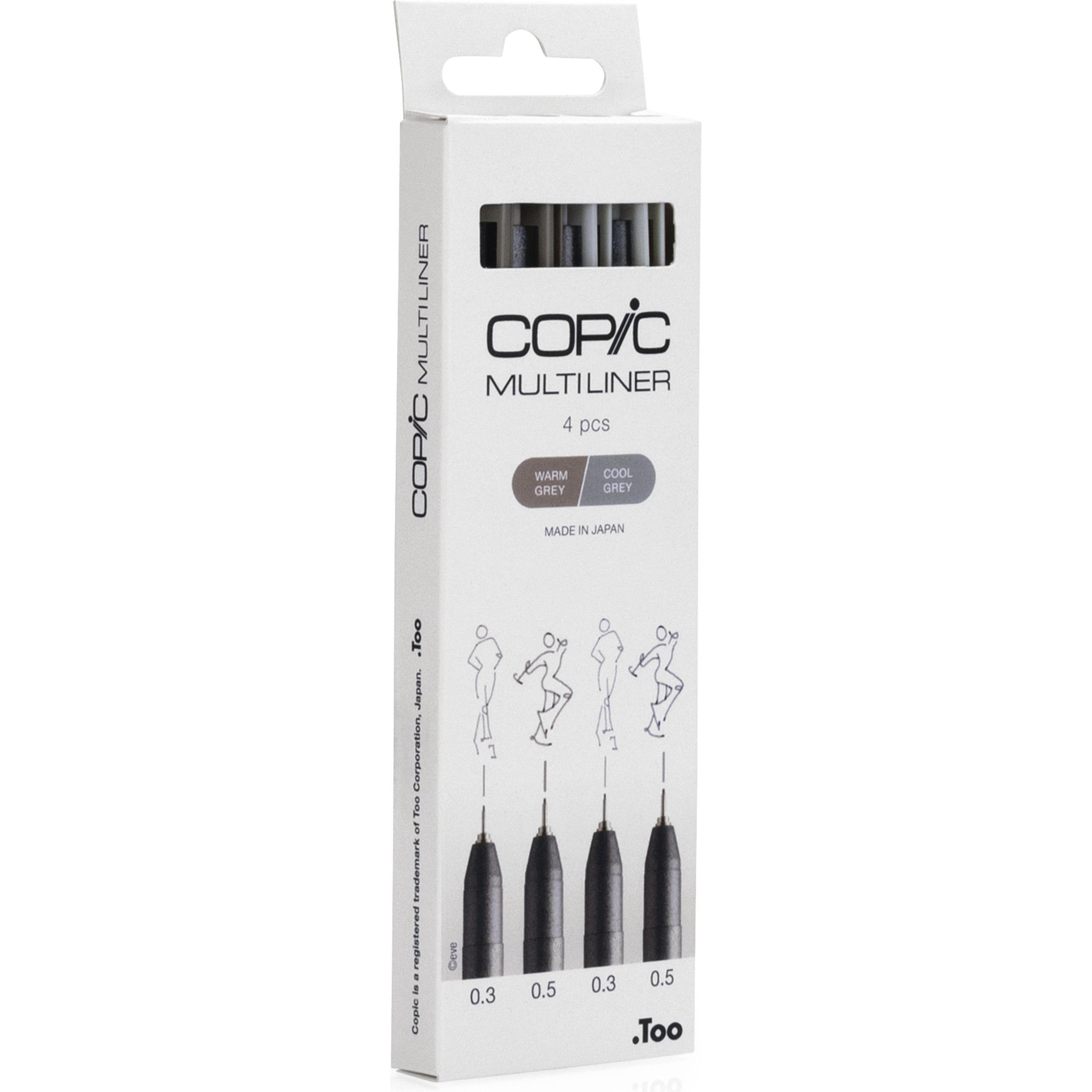 Thumbnail - Copic, Schreibstifte, Multiliner (Warmgrau, Kaltgrau, 4 x)