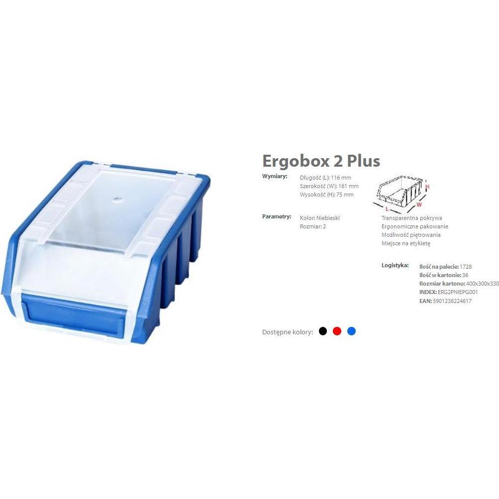 Patrol Ergobox Plus 2 Blau, 118 x 161 x 75 mm, Katzenklo