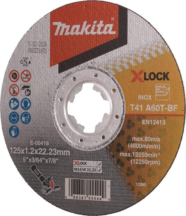 Actual product image Makita Cutting disc 125x1,2mm INOX
