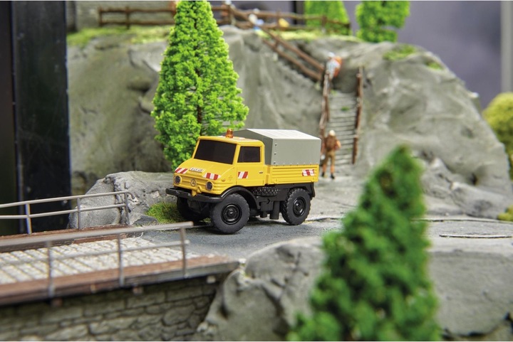 Produktbild Carson 1:87 MB Unimog U406 Zweiwegefzg. 100%RTR (RTR Ready-to-Run)