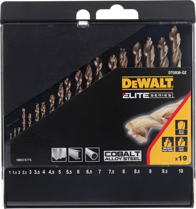 Actual product image DeWalt COBALT RETURN FOR METAL 7.0mm 10pcs. (7 mm)