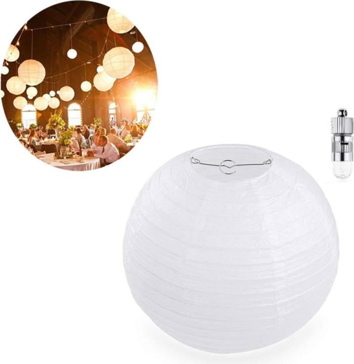 Image du produit Esmée Papier Lampion LED Lichter Deko Ø30cm 10er Set (0.33 m)