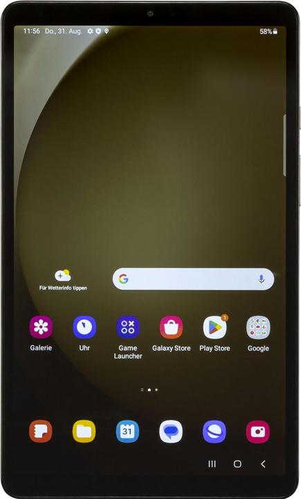 Actual product image Samsung Galaxy Tab A9 (WLAN only, 8.70", 64 GB, Silver)