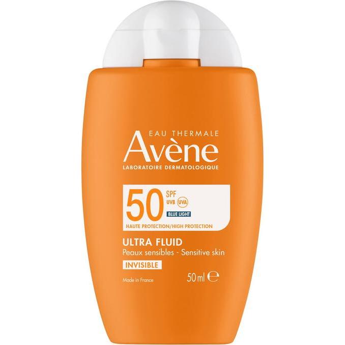 Avène Damen Licht Sonnencreme, Ultra Fluid Invisible (Sonnencreme Gesicht, Spf 50+, 50 Ml)