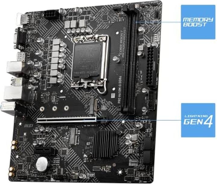 Image du produit MSI PRO H610M-G DDR4 (LGA 1700, Intel H610, mATX)