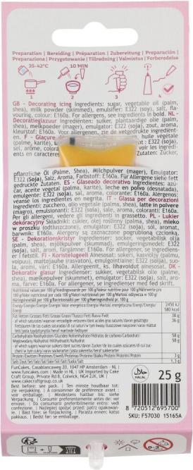 Actual product image FunCakes Schokoladenstift Gelb