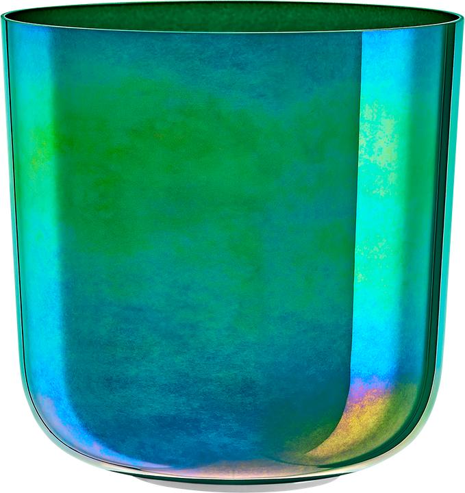 Actual product image Meinl Essence Crystal Singing Bowl 8" - F3 - Mint Blue (Percussion)