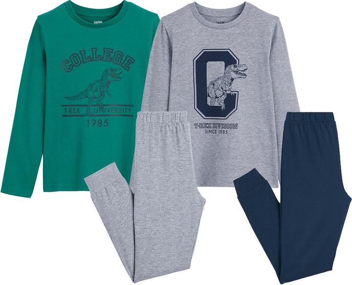 La Redoute Collections 2er-Pack Pyjamas Dino Campus (164)