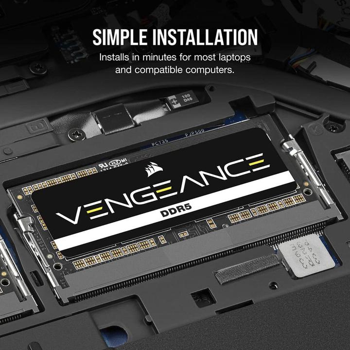 Immagine prodotto Corsair Vengeance (1 x 16GB, 5200 MHz, RAM DDR5, SO-DIMM)