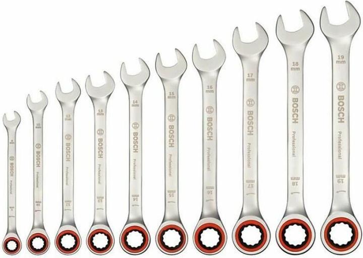 Produktbild Bosch Professional Ring-Maulschlüssel (19 mm, 12 mm, 14 mm, 16 mm, 10  mm, 18 mm, 17 mm, 11 mm, 15 mm, 8 mm, 9 mm, 13 mm)