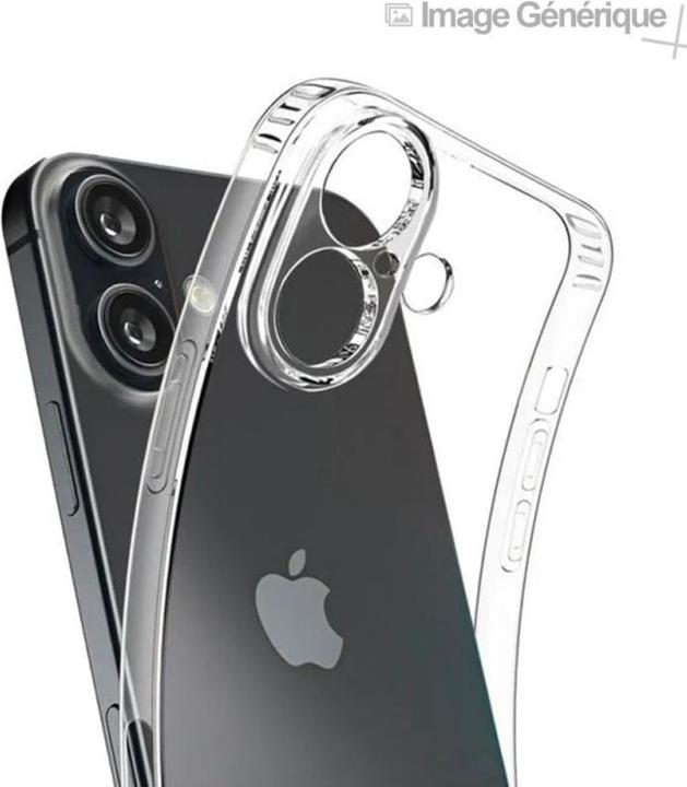 Produktbild Finoo Silikonhülle für iPhone 16 (0.5mm, Transparent) Bulkware (Apple iPhone 16)
