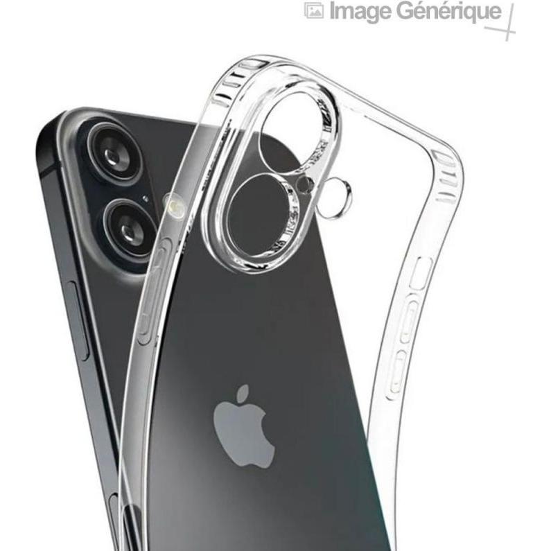 Générique Coque Silicone Pour iPhone 16e (0.5mm, Transparent) En Vrac, Cordino per smartphone, Trasparente