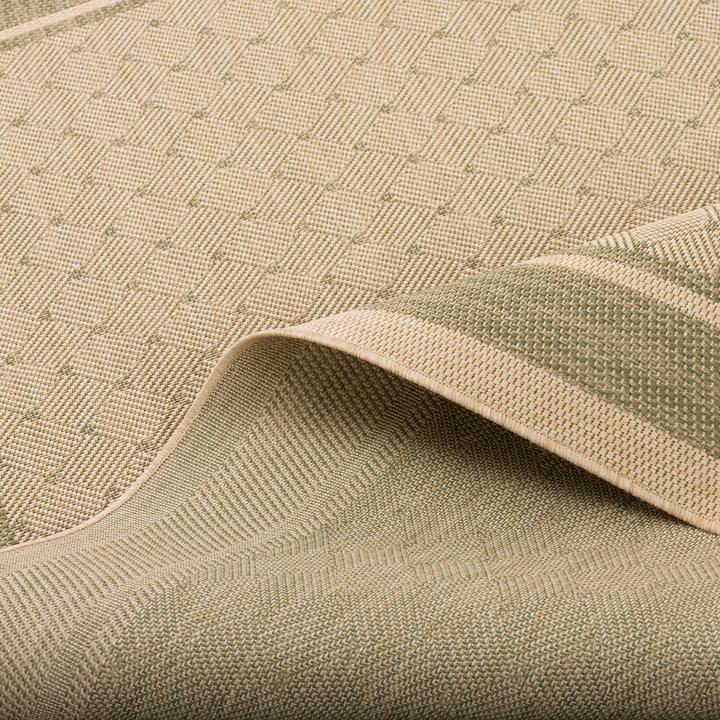 Produktbild Pergamon Modern Flachgewebe Ruggy Karo Bordüre (140 x 200 cm)