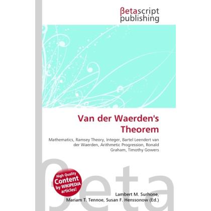 Thumbnail - Van der Waerden's Theorem, Fachbücher von Lambert M. Surhone, Miriam T. Timpledon, Susan F. Marseken