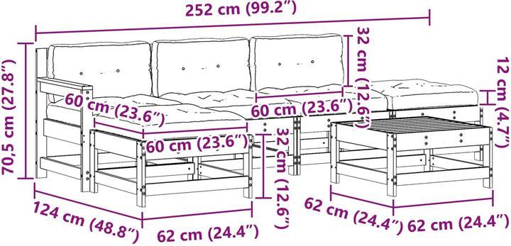 Produktbild vidaXL Gartenset
