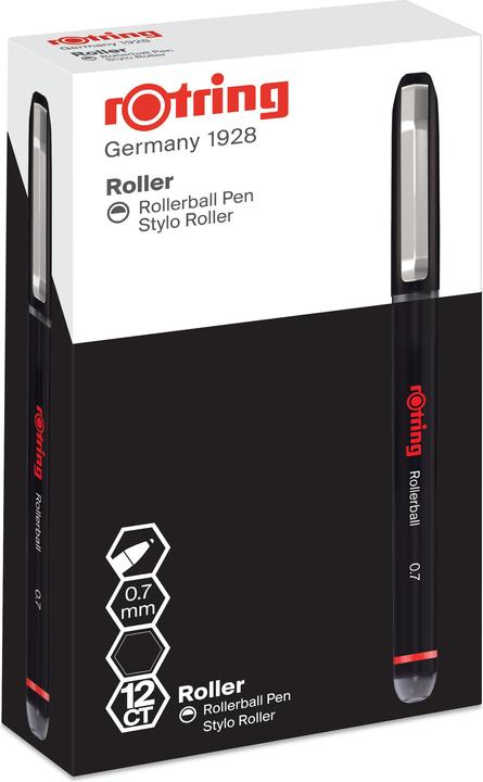 Produktbild Rotring Rollerball 0.7mm (Schwarz, 1 x)