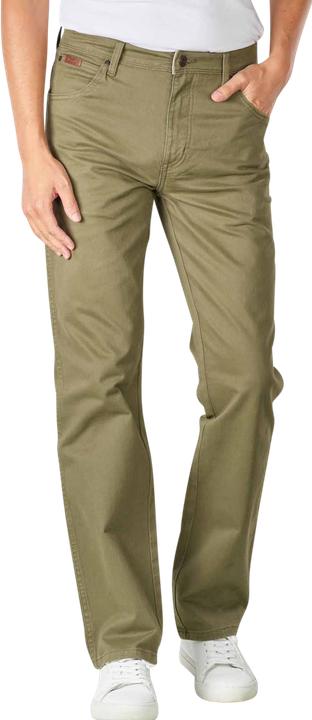 Actual product image Wrangler Texas Slim Pant Straight Fit Militare Green (W33/L32)