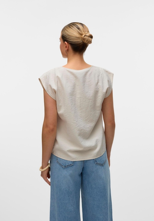 Image du produit Vero Moda Vmsafa Sl V-Neck Lace Top Wvn Ga Noos (L)