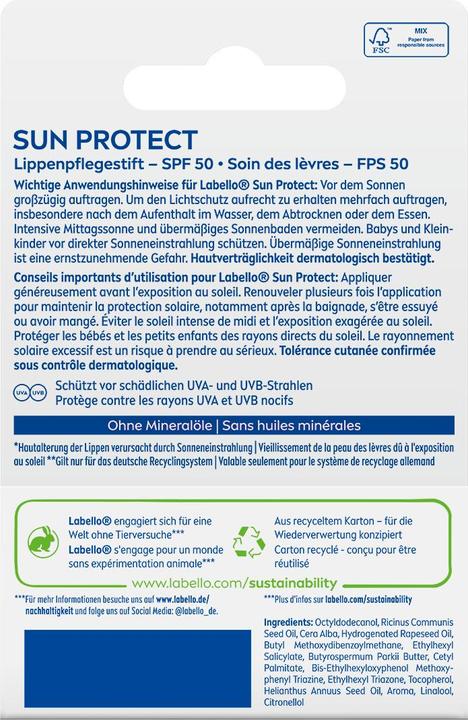 Immagine prodotto Labello Stick protettivo solare 4,8 g (Cura matita)