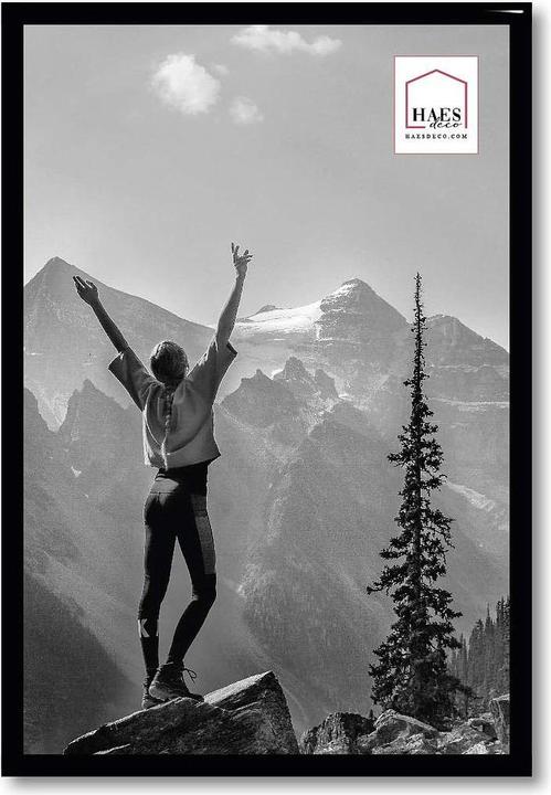 Actual product image Haes Deco Deco Kunststoff-Fotorahmen 20x30 cm EF4B Easy Frame Schwarz