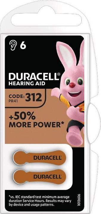 Immagine prodotto Duracell ActivAir Blister da 6 (6 pz., A312, 160 mAh)