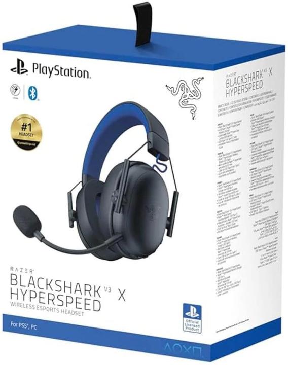Actual product image Razer BlackShark V3 X Hyperspeed for PlayStation - Black (Cable, Wireless)
