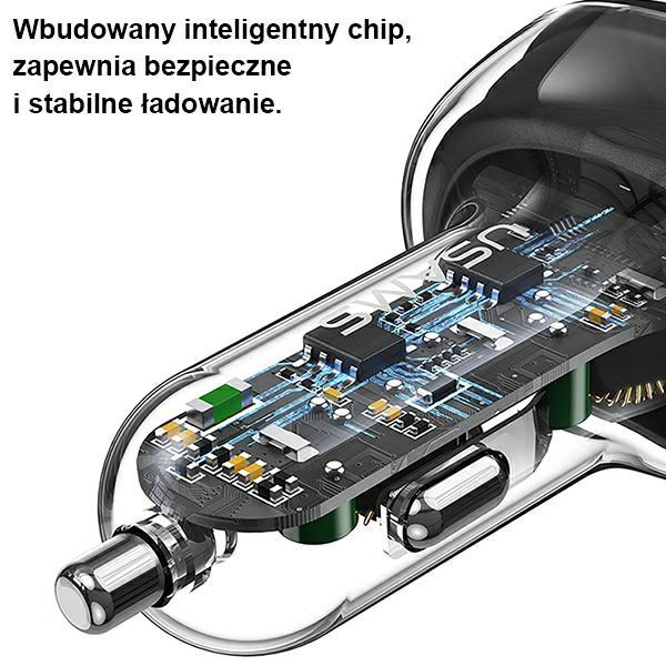Produktbild Usams Ład. sam. 2xUSB-C 2xUSB-A C34 120W Fast Charge czarny/black CC169CC02 (US-CC169) (120 W)