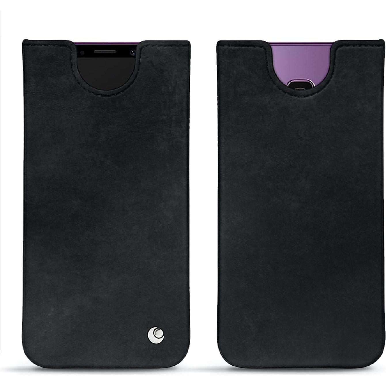 Noreve Lederschutzhülle (Samsung Galaxy S9+), Smartphone Hülle, Schwarz