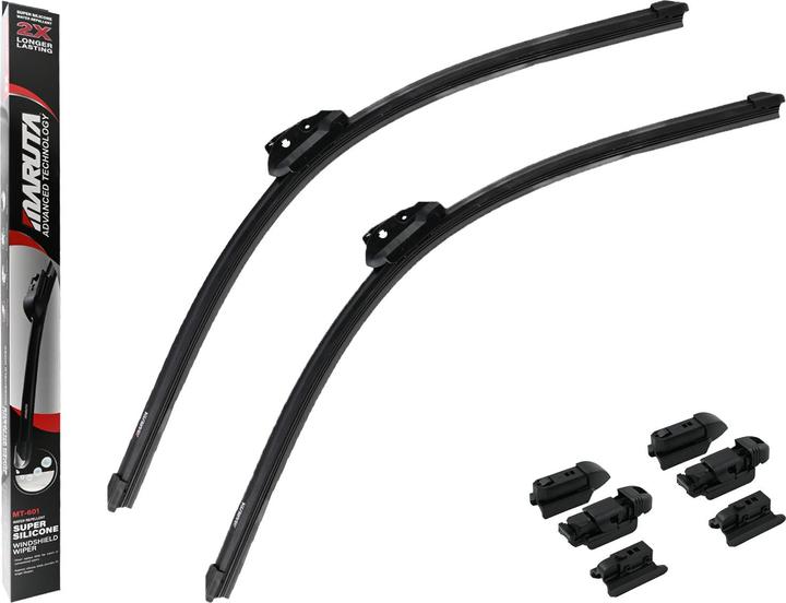 Produktbild Maruta Scheibenwischer SET 550 mm / 550 mm für Frontscheibe, Aero-dynamik optimierte Wischerblätter aus wa