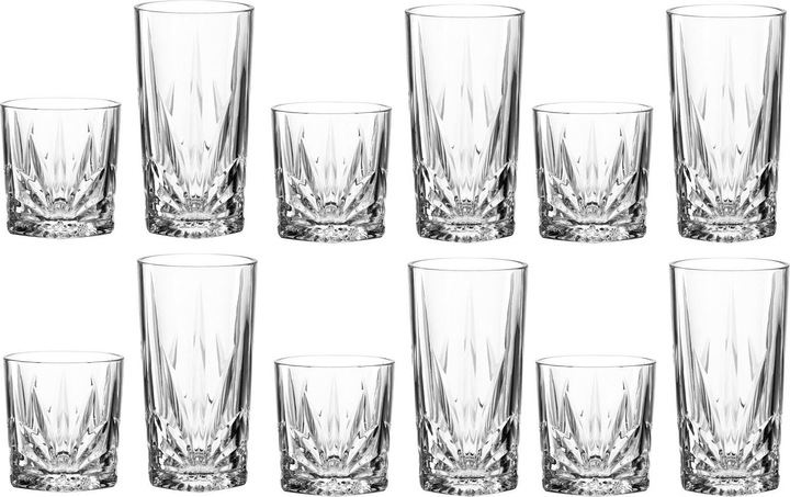 Leonardo Bicchiere per bere Capri 390 ml, 12 pezzi, Trasparente (0.39 l, 12 x)