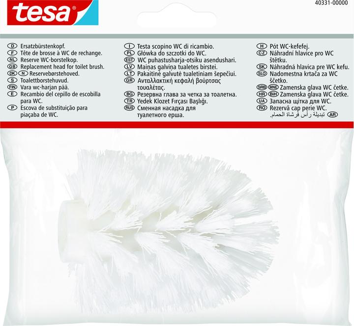 Produktbild tesa Ersatz-Toilettenbürstenkopf inkl. Klebelösung ohne Bohren