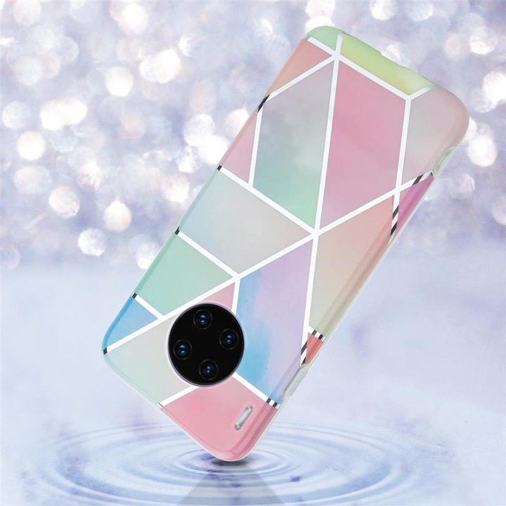 Produktbild Cadorabo IMD TPU Bunter Marmor Cover (Huawei Mate 30 Pro)