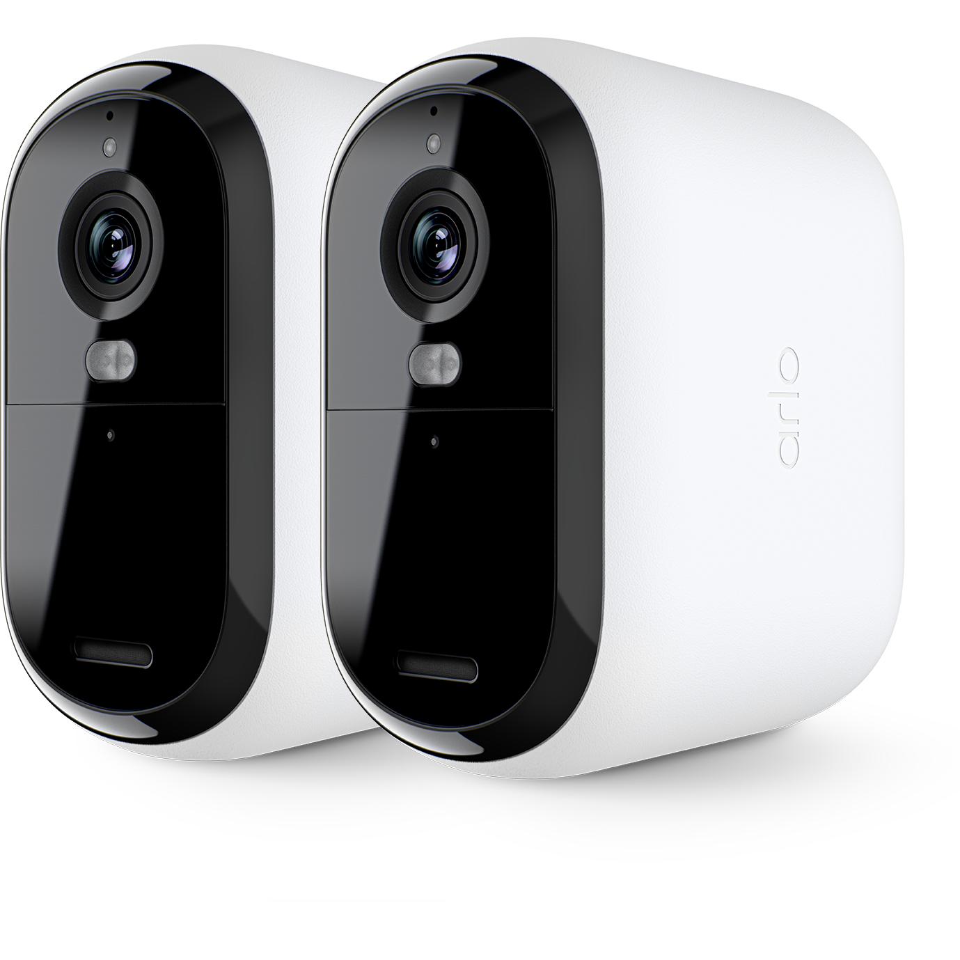 Arlo Essential XL 2K Outdoor Camera (2560 x 1440 Pixels), Telecamera di rete, Bianco, Nero