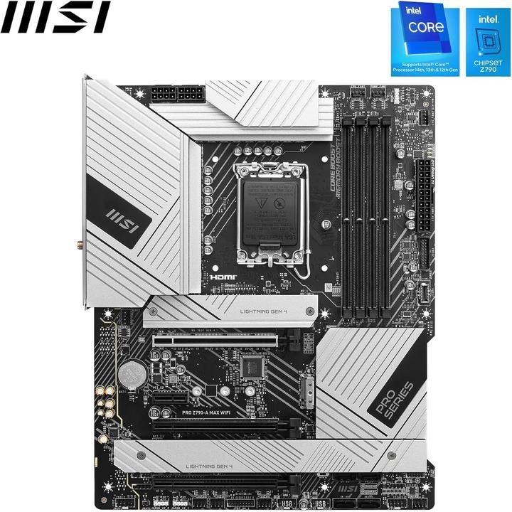 Image du produit MSI PRO Z790-A MAX Wifi (Z790,S1700,ATX,DDR5) (LGA 1700, Intel Z790, ATX)