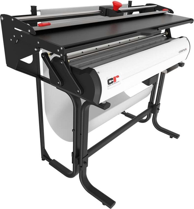 Chatel COSINUS flat folding machine with integrated slitter rewinder