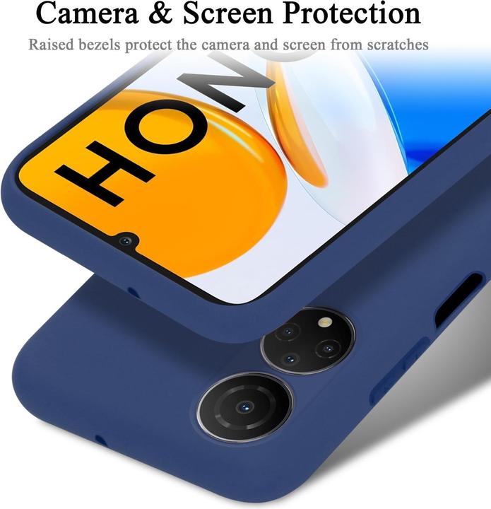 Actual product image Cadorabo TPU Liquid Silicone Case Cover for Honor X7 (Honor X7)