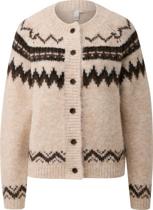 Produktbild s.Oliver Strickjacke Strickjacke mit Norwegermuster (S)