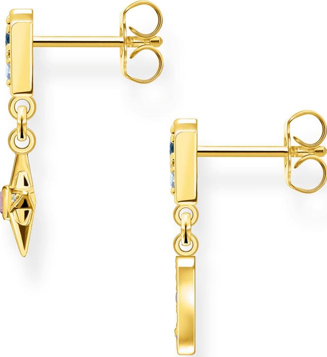 Image du produit Thomas Sabo Boucles d'oreilles Royalty étoile & lune or (Argent 925, Or jaune 750 plaqué or)