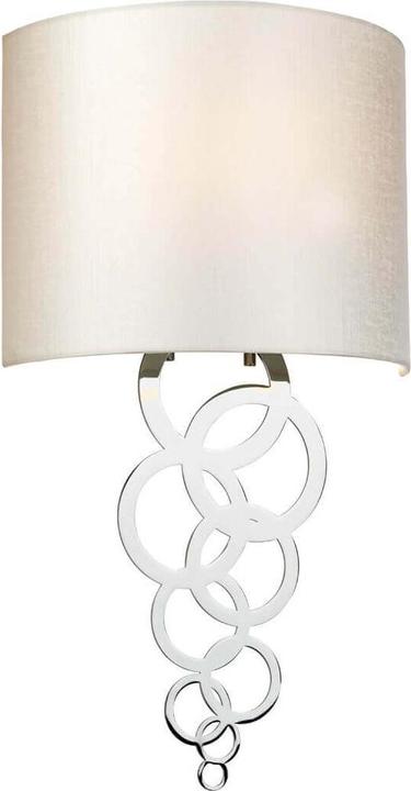 Produktbild Elstead Lighting Curtis Wandleuchte E27 Medium Poliertes Chrom Elfenbeinfarbe (E27)
