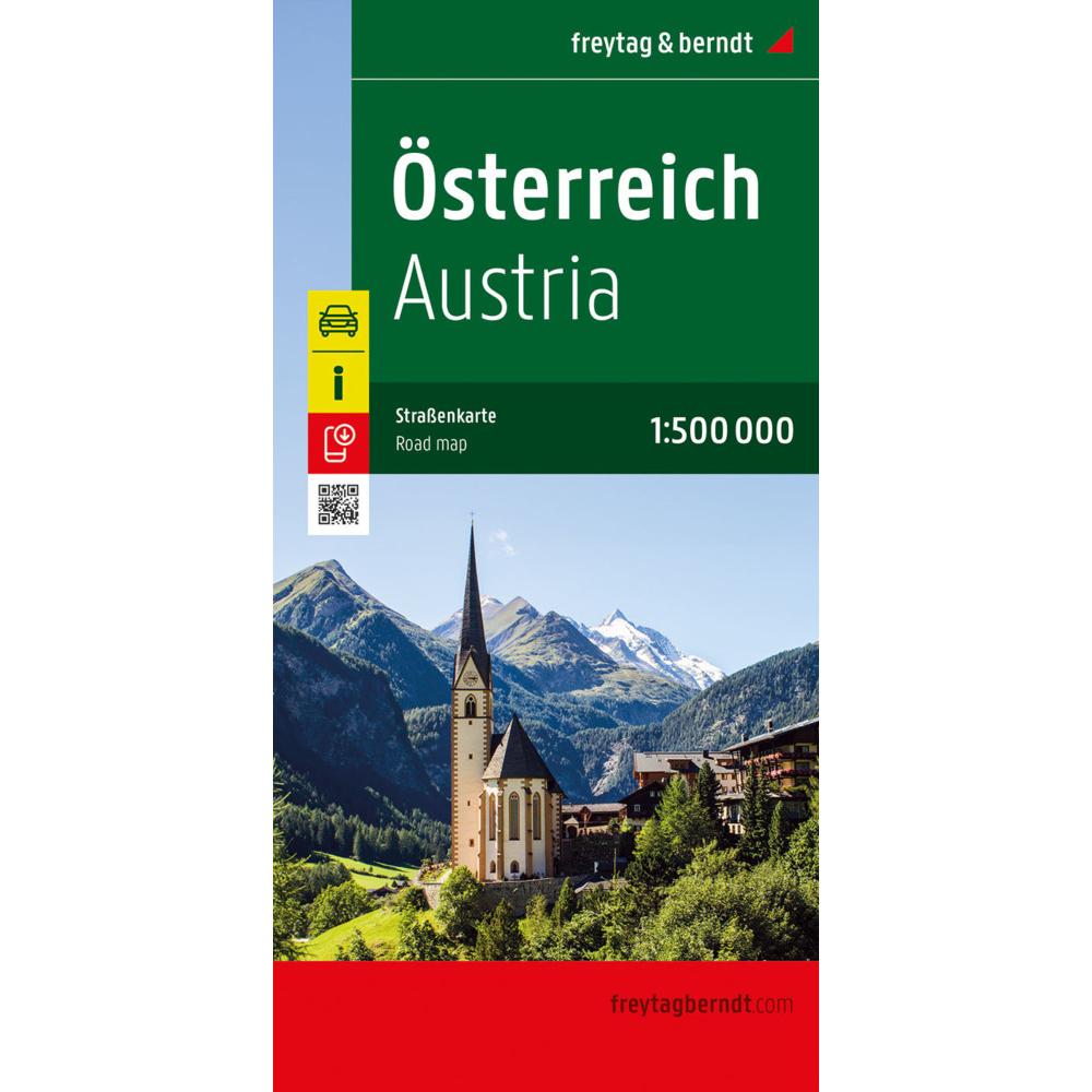 Österreich, Strassenkarte 1:500.000, freytag & berndt, Landkarte
