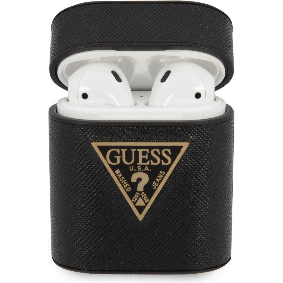 Guess Case (Kopfhörer Hülle), Kopfhörertasche + Schutzhülle, Schwarz