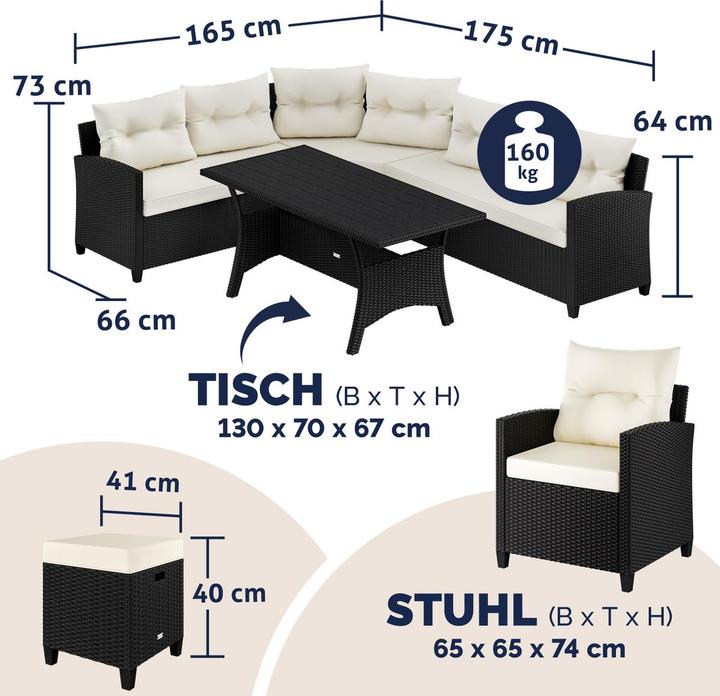 Actual product image Casaria Lounge set