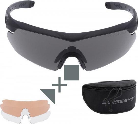 Swiss Eye Lunettes Raptor Pro rubber black laser lens 694/830-860/1064 vert