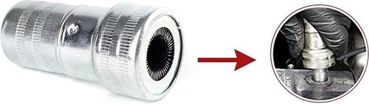 Actual product image IWH Battery pole cleaning brush with 10 colour discs 19080