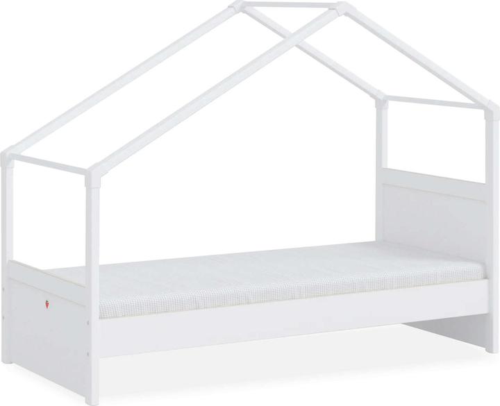 Image du produit Cilek Lit de maison Montes White avec toit latéral (90 x 200 cm)